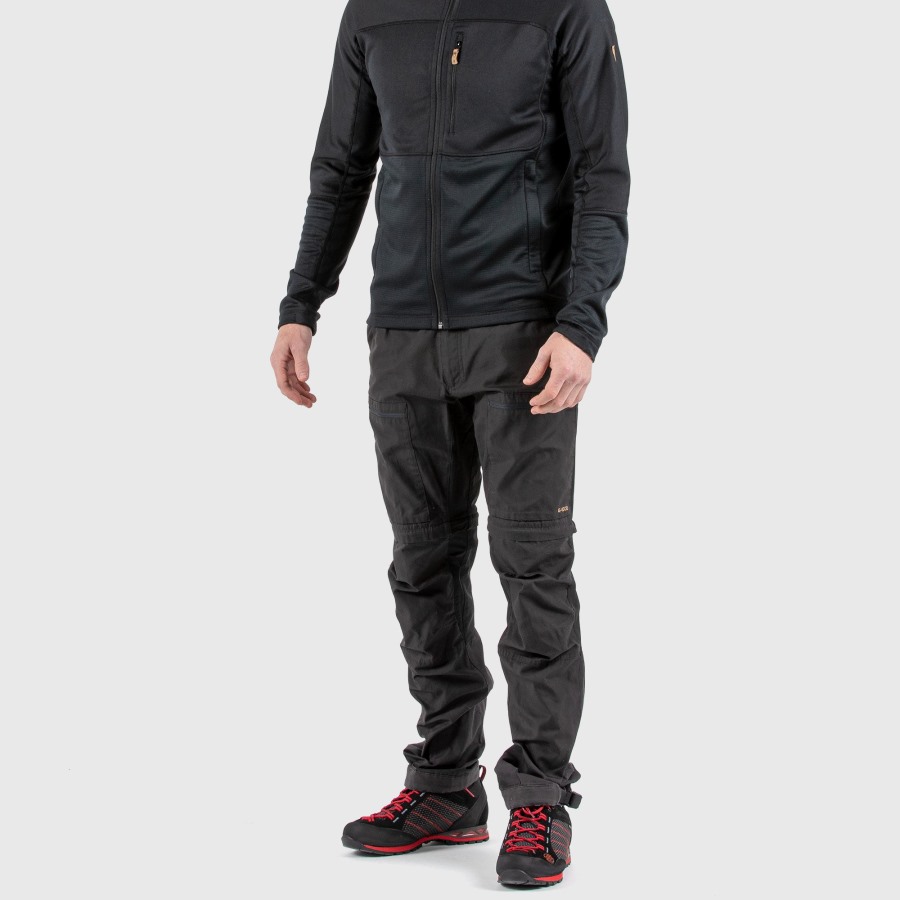 Abisko Lite Trekking Zip-Off M Reg Patina Green-Dark Grey Fjällräven