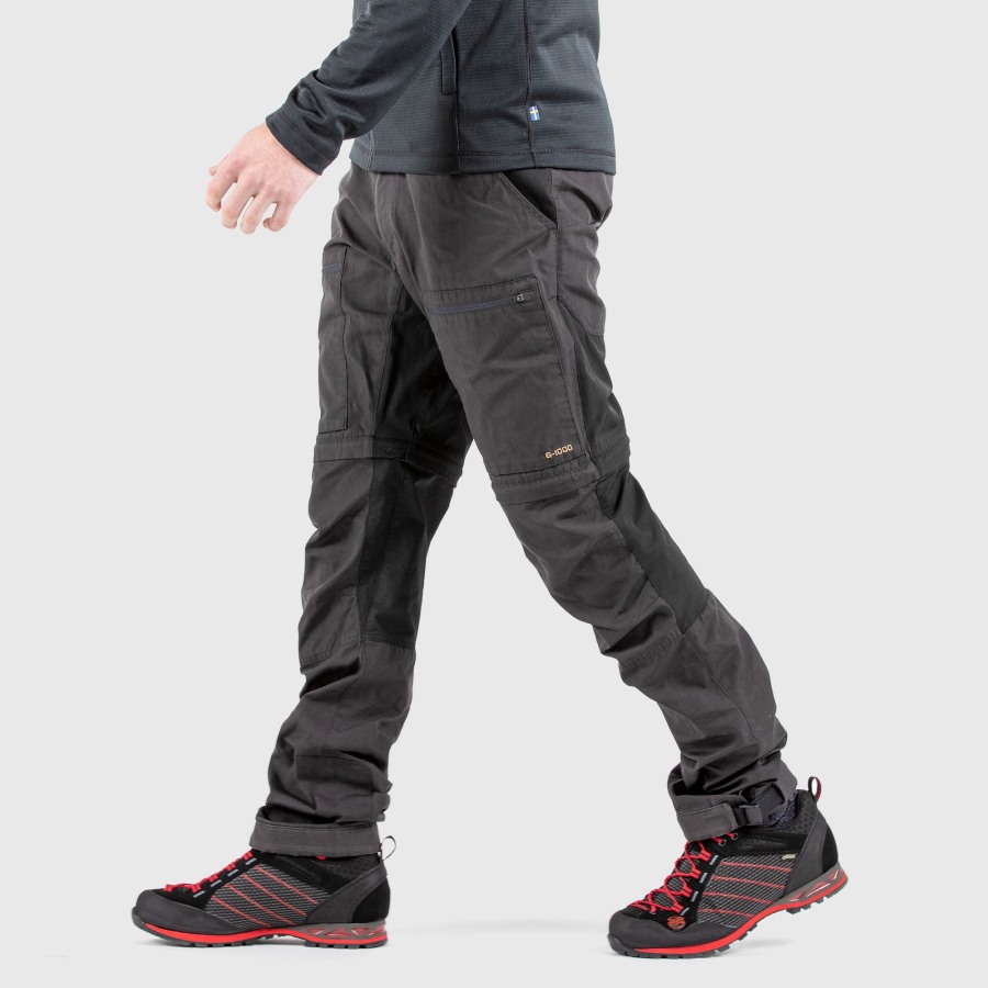 Abisko Lite Trekking Zip-Off M Reg Patina Green-Dark Grey Fjällräven