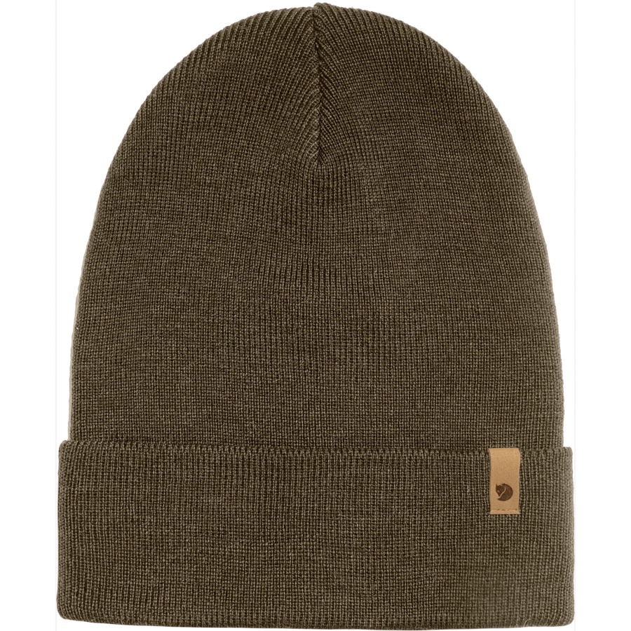 Dark Olive Fjällräven Classic Knit Hat