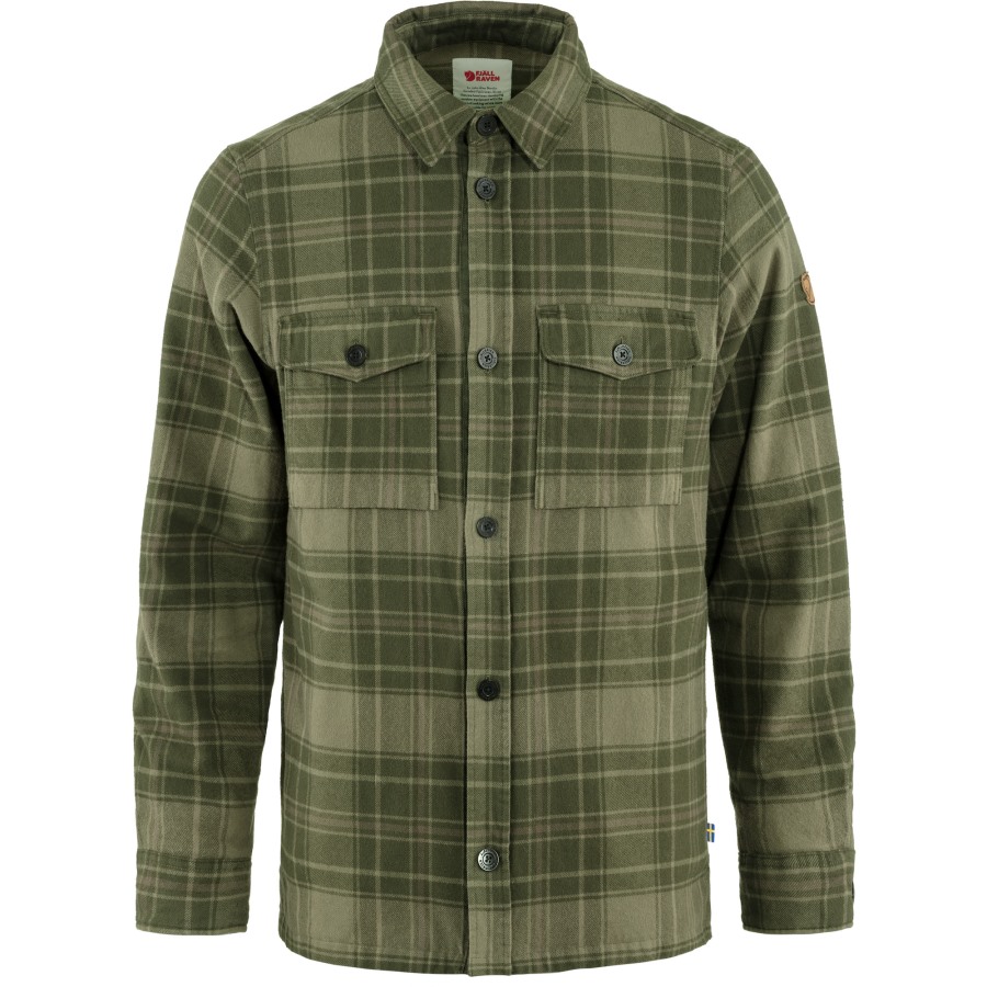 Fjällräven Övik Lite Padded Shirt M Deep Forest-Laurel Green