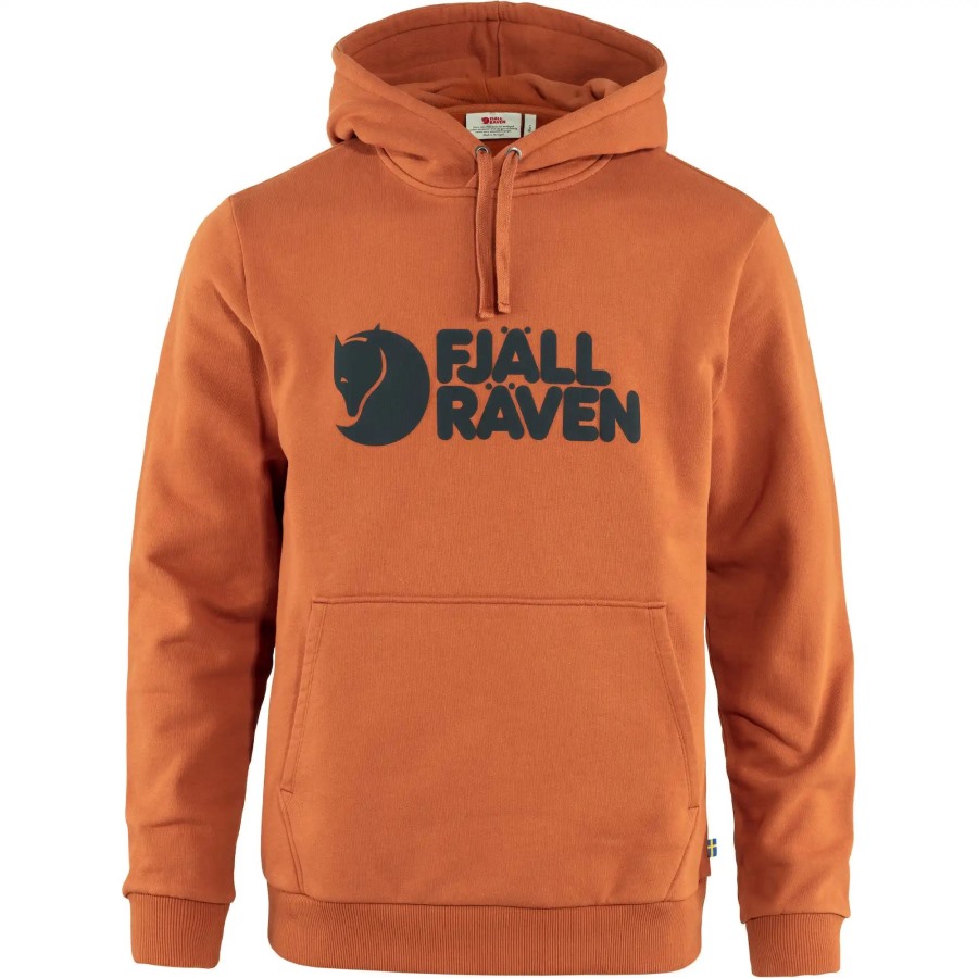 Fjällräven Terracotta Brown Logo Hoodie M