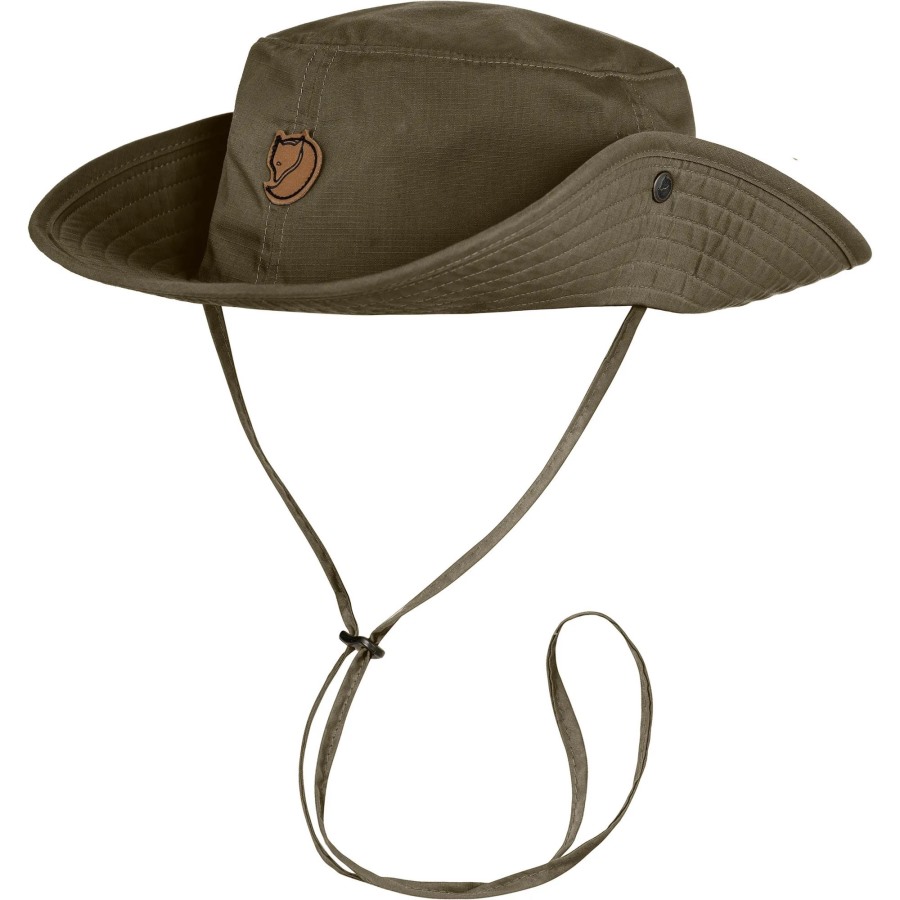 Dark Olive Fjällräven Brand Abisko Summer Hat