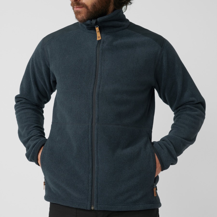 Sten Fleece M Dark Navy Fjällräven