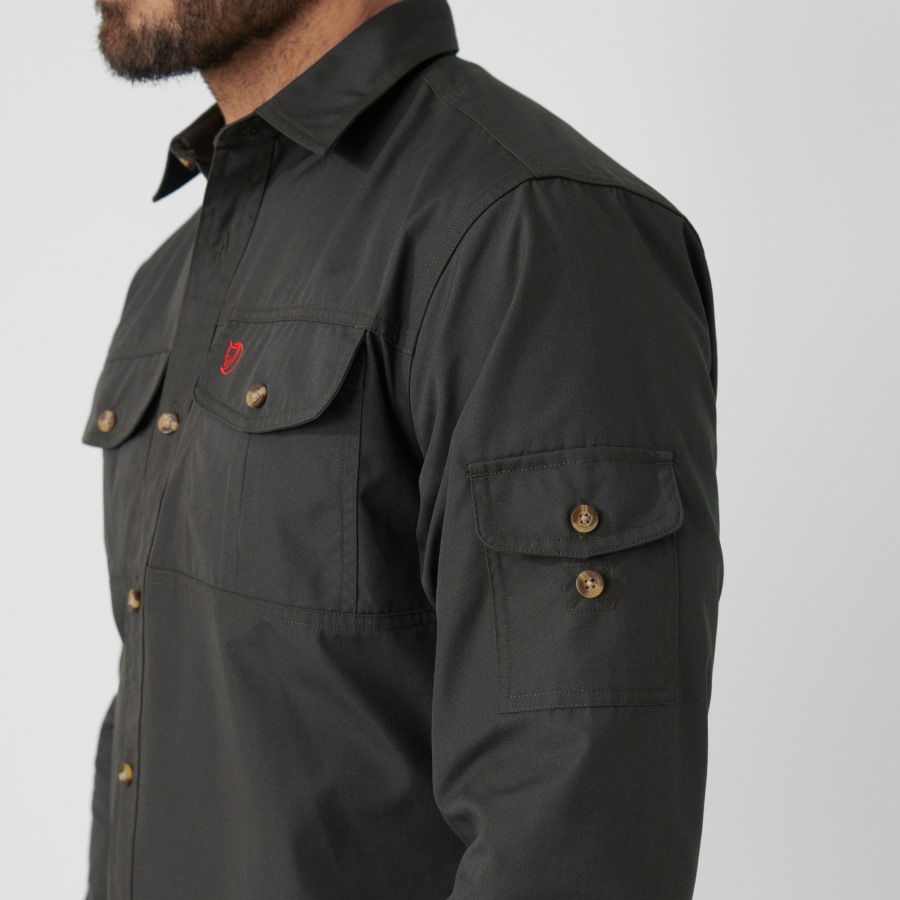 Fjällräven Dark Olive Singi Trekking Shirt Ls M