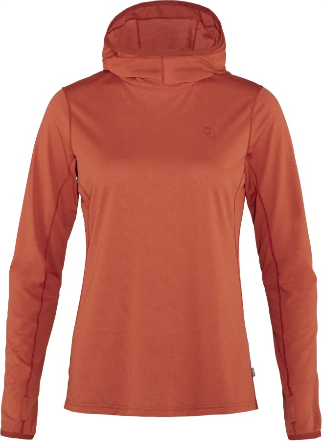 Abisko Sun-Hoodie W Rowan Red Fjällräven