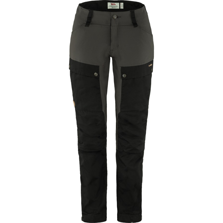 Black-Stone Grey Keb Trousers Curved W Reg Fjällräven