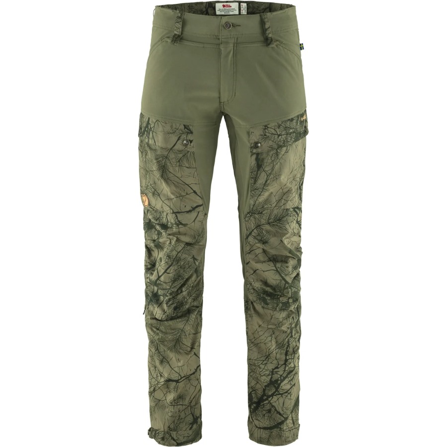 Keb Trousers M Reg Green Camo-Laurel Green Fjällräven