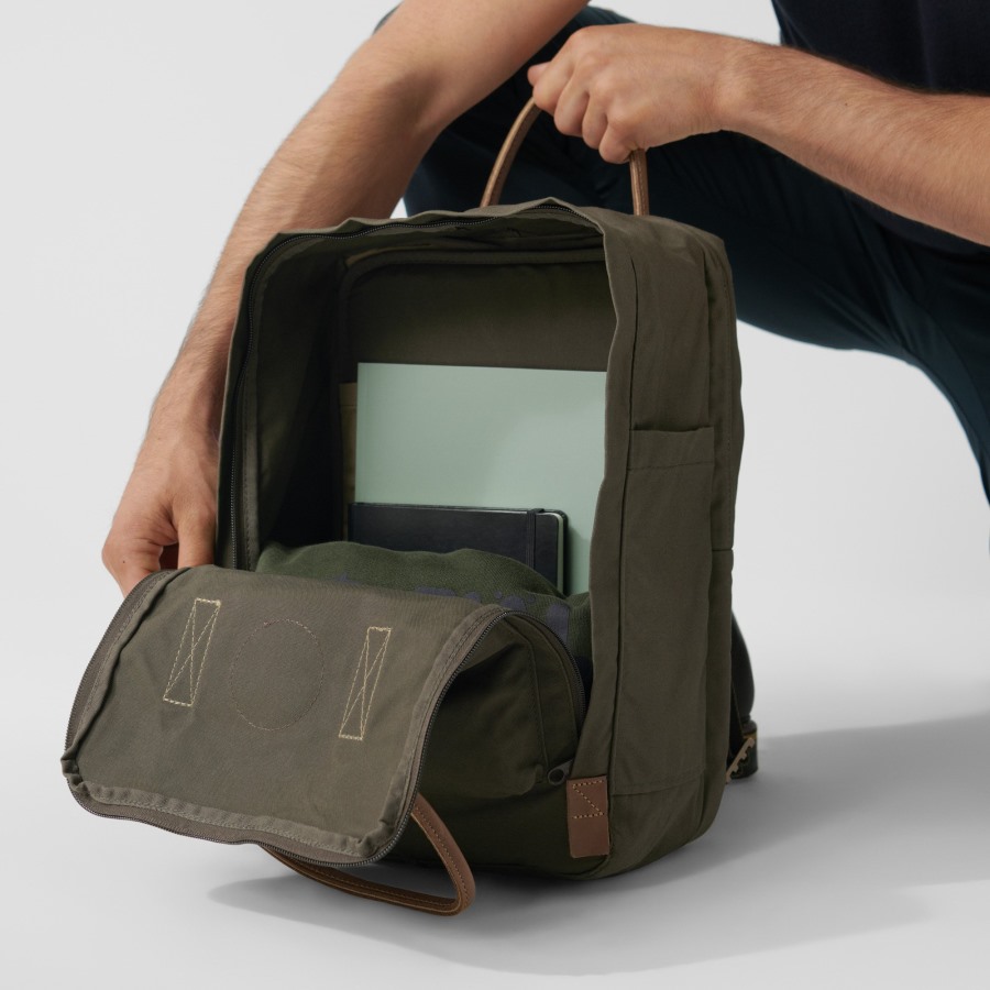 Dark Olive Fjällräven Kånken No. 2 Laptop 15