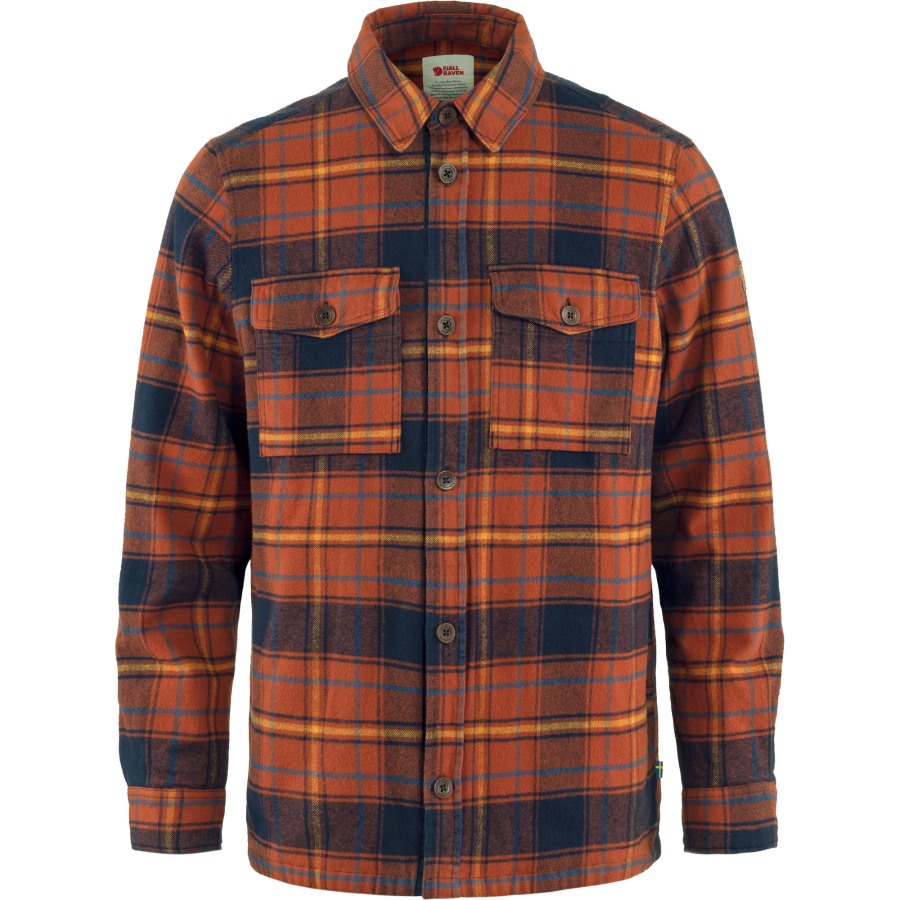 Autumn Leaf-Dark Navy Övik Lite Padded Shirt M Fjällräven