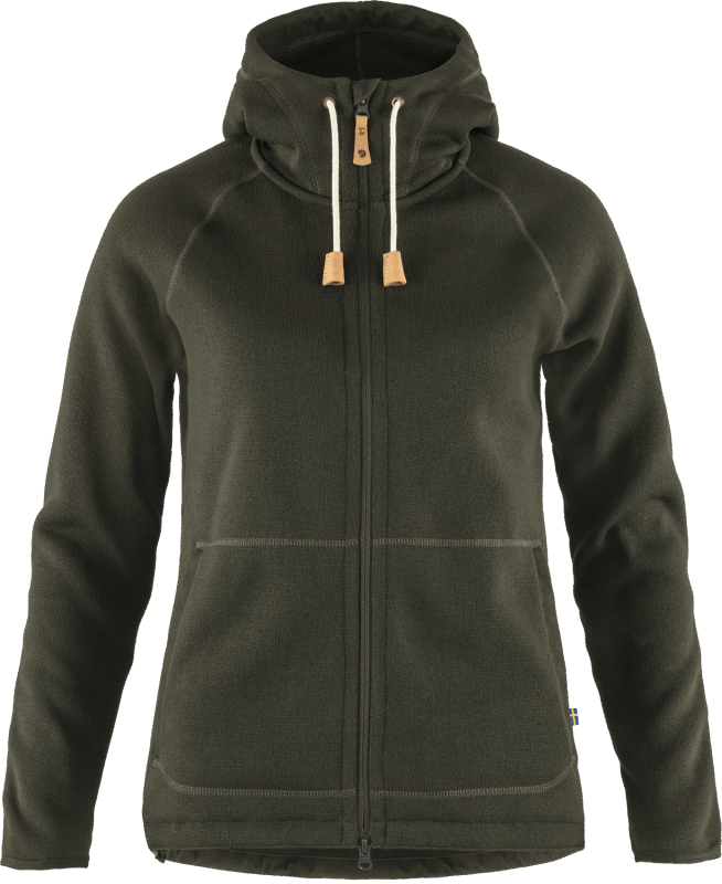 Övik Fleece Hoodie W Deep Forest Fjällräven