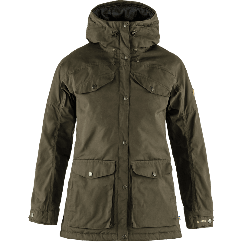 Dark Olive Fjällräven Vidda Pro Wool Padded Jacket W