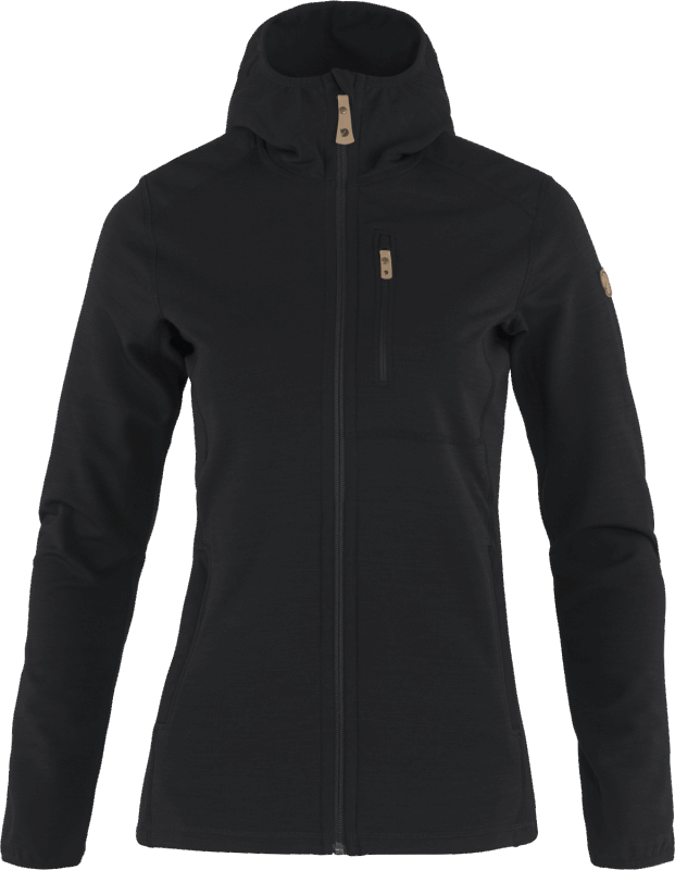 Keb Fleece Hoodie W Black Fjällräven