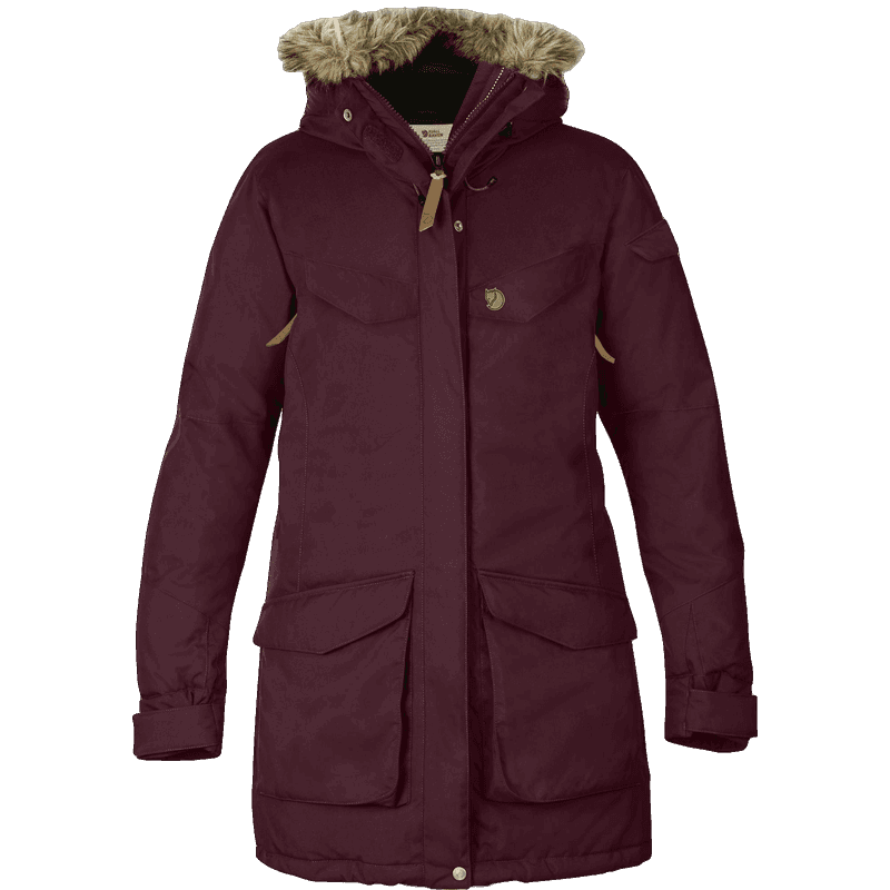 Fjällräven Dark Garnet Nuuk Parka W - 3 Colours