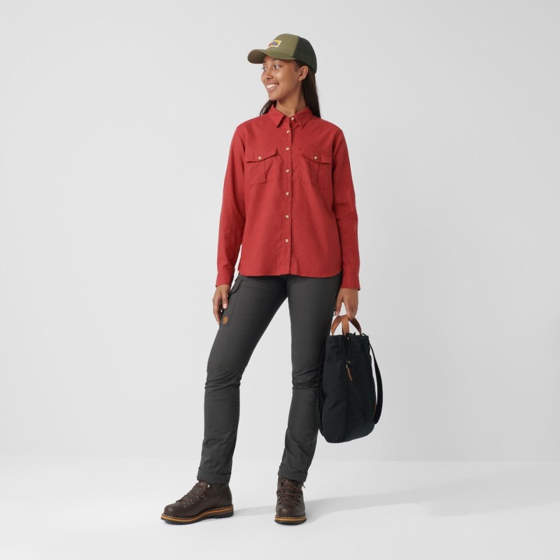 Övik Travel Shirt Ls W - 2 Colours Fjällräven Dusk