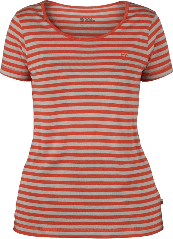 Fjällräven Flame Orange High Coast Stripe T-Shirt W