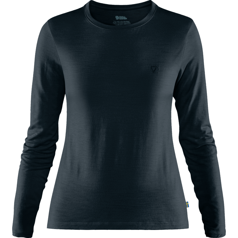 Abisko Wool Ls W Dark Navy Fjällräven