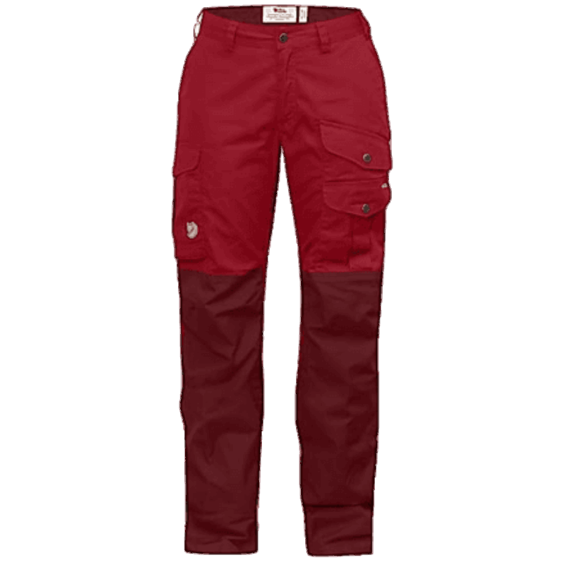 Deep Red Fjällräven Barents Pro Curved Trousers W - Various Colours