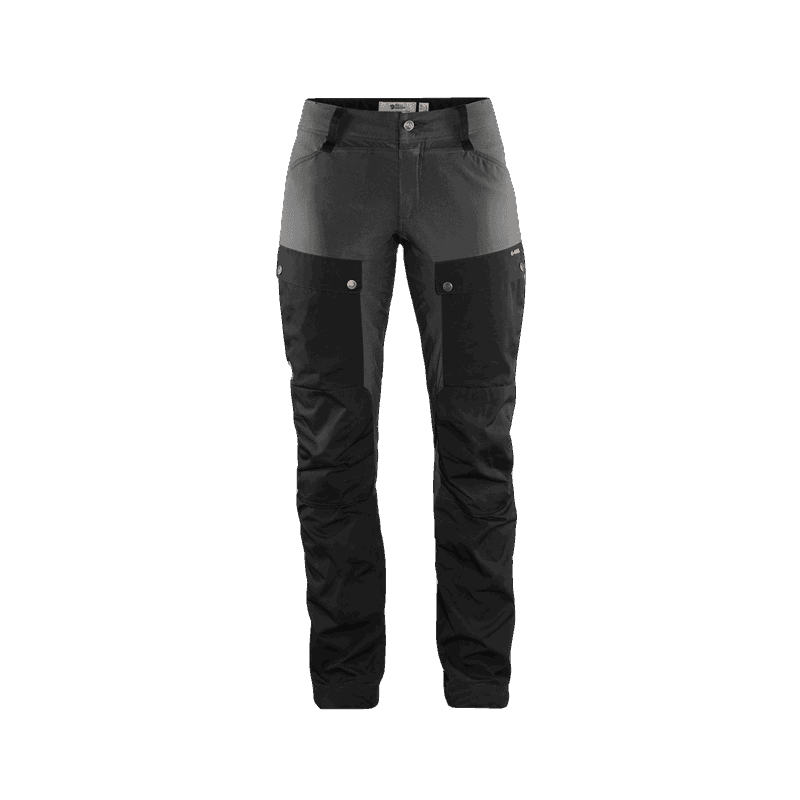 Fjällräven Black-Stone Grey Keb Trousers Curved W Short - Black Stone Grey