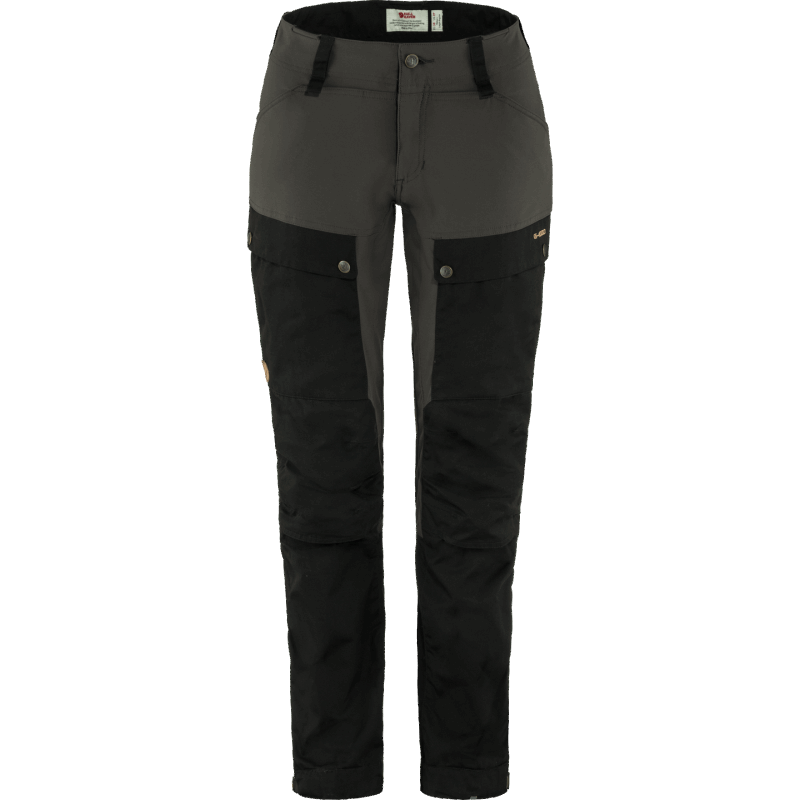Fjällräven Black-Stone Grey Keb Trousers Curved W Regular - Black Stone Grey