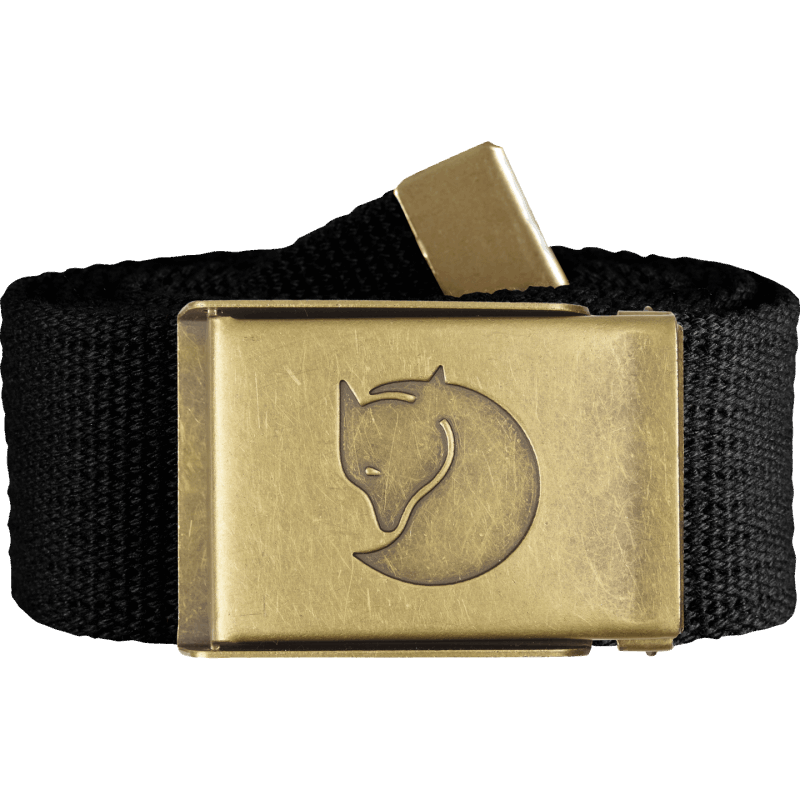 Canvas Brass Belt 4Cm Black Fjällräven