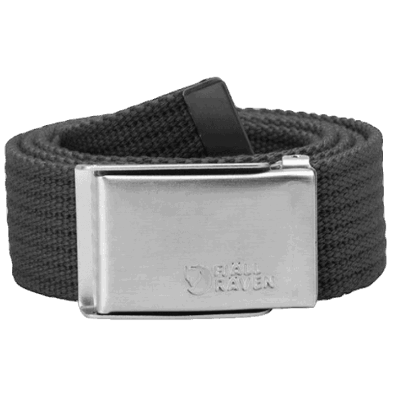 Fjällräven Brand Merano Canvas Belt Dark Grey