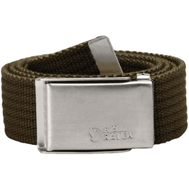 Dark Olive Fjällräven Merano Canvas Belt