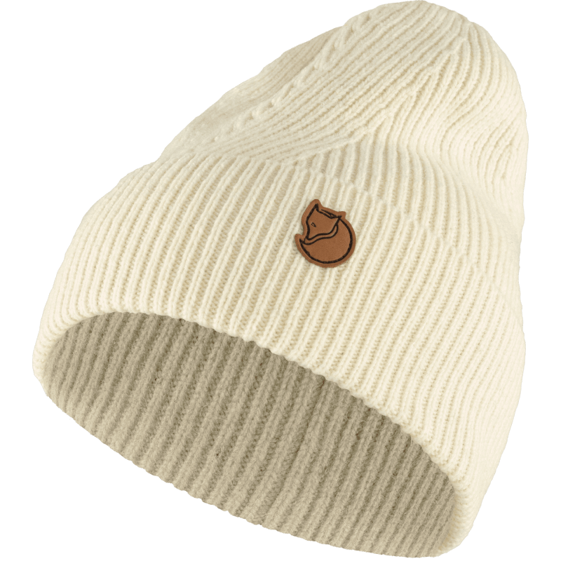 Chalk White Directional Rib Beanie Fjällräven Brand