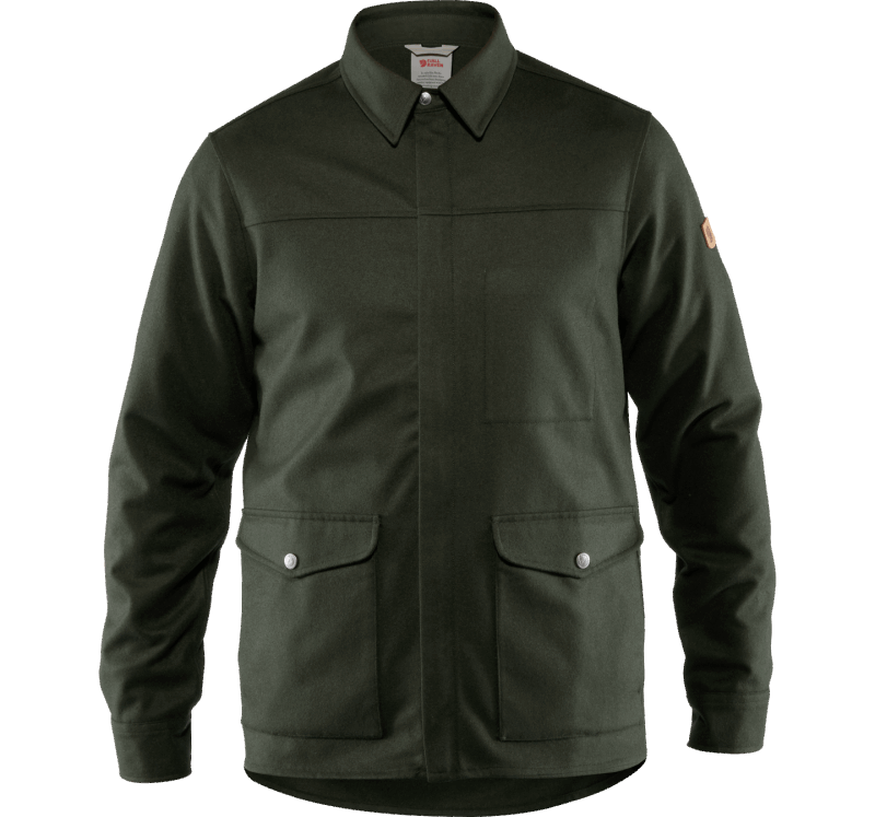 Greenland Re-Wool Shirt Jacket M Fjällräven Deep Forest