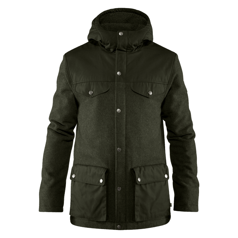 Deep Forest Fjällräven Greenland Re-Wool Jacket M - Deep Forest