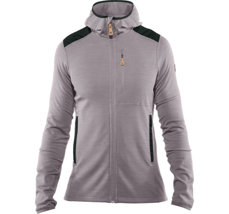Grey-Dark Grey Fjällräven Keb Fleece Hoodie M - 2 Colours