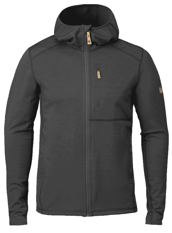 Dark Grey/Black Keb Fleece Hoodie M - 2 Colours Fjällräven