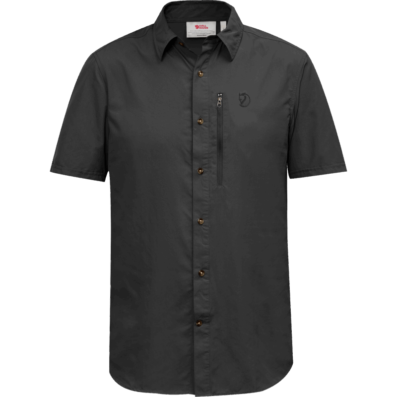 Dark Grey Fjällräven Abisko Hike Shirt Ss M - Dark Grey