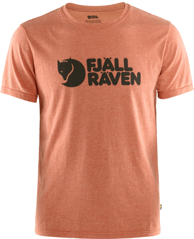 Rowan Red Fjällräven Logo T-Shirt M - Rowan Red-Melange