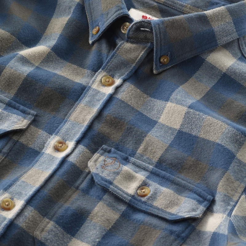 Fjällräven Skog Shirt M - Dark Garnet-Fog Dark Garnet/Fog