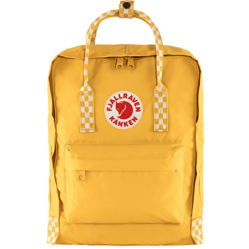 Fjällräven Ochre-Chess Pattern Kånken