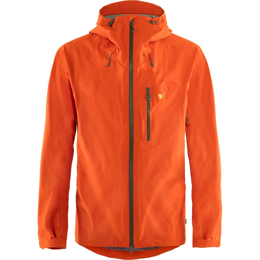 Bergtagen Lite Eco-Shell Jacket M Fjällräven Brand Hokkaido Orange