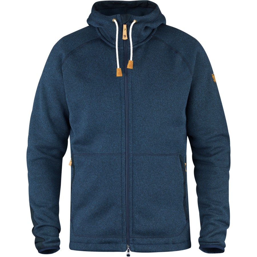 Fjällräven Navy Övik Fleece Hoodie M
