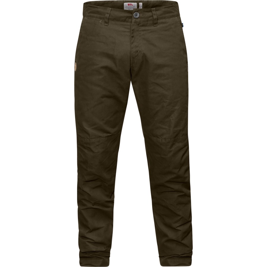 Fjällräven Dark Olive Srmland Tapered Winter Trousers M Long