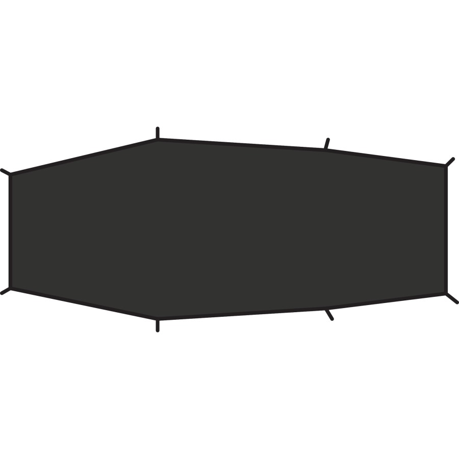 Black Fjällräven Lite 2 Footprint