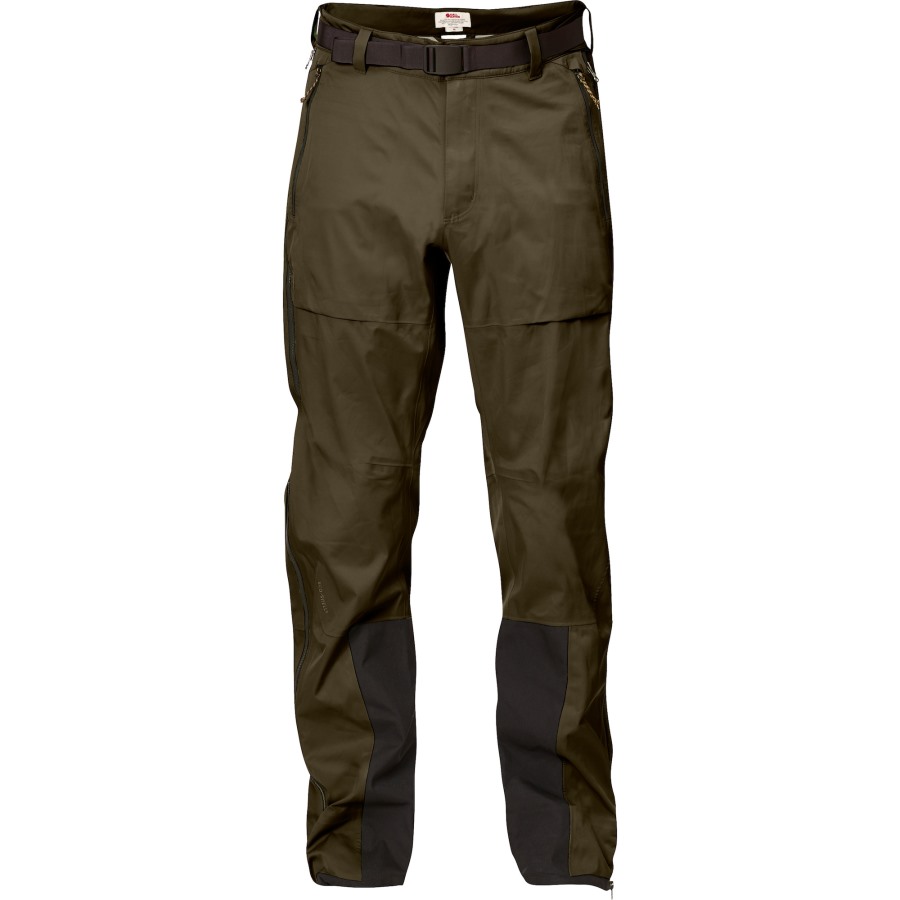 Keb Eco-Shell Trousers M Fjällräven Dark Olive