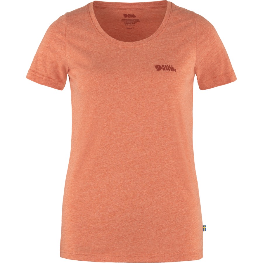 Fjällräven Brand Rowan Red-Melange Logo T-Shirt W