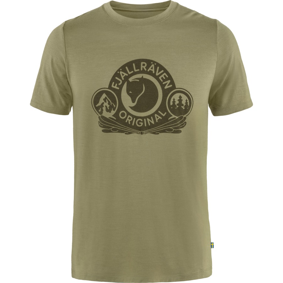 Abisko Wool Classic Ss M Light Olive Fjällräven