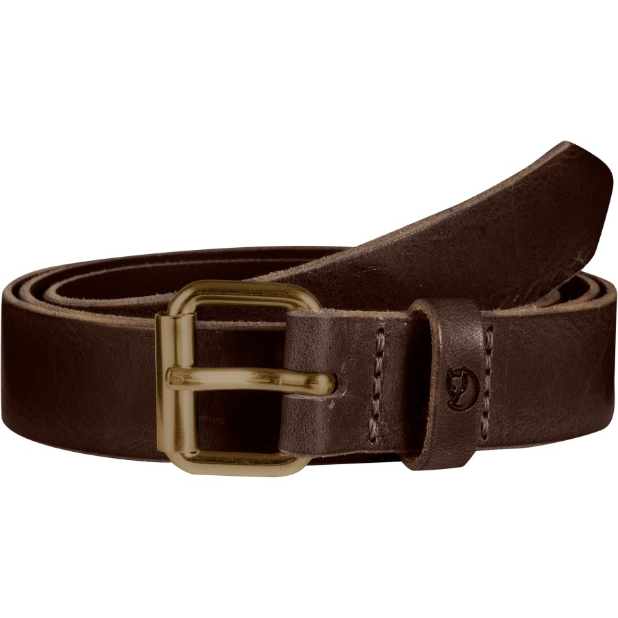 Leather Brown Fjällräven Singi Belt 2.5 Cm