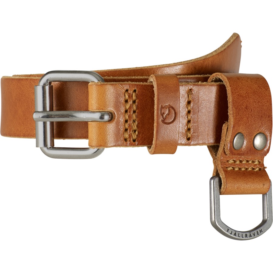 Kids Singi Belt Fjällräven Leather Cognac
