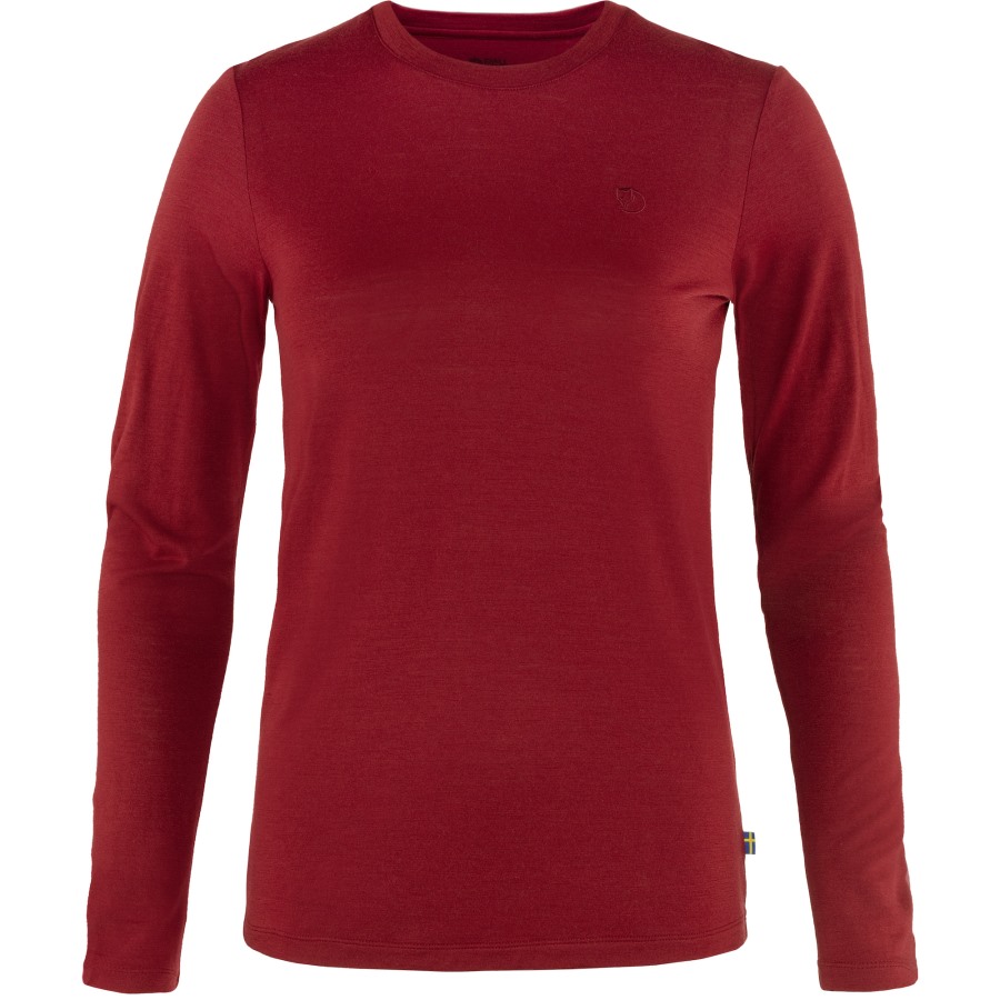 Pomegranate Red Abisko Wool Ls W Fjällräven
