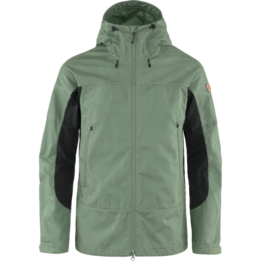Patina Green-Dark Grey Abisko Lite Trekking Jacket M Fjällräven