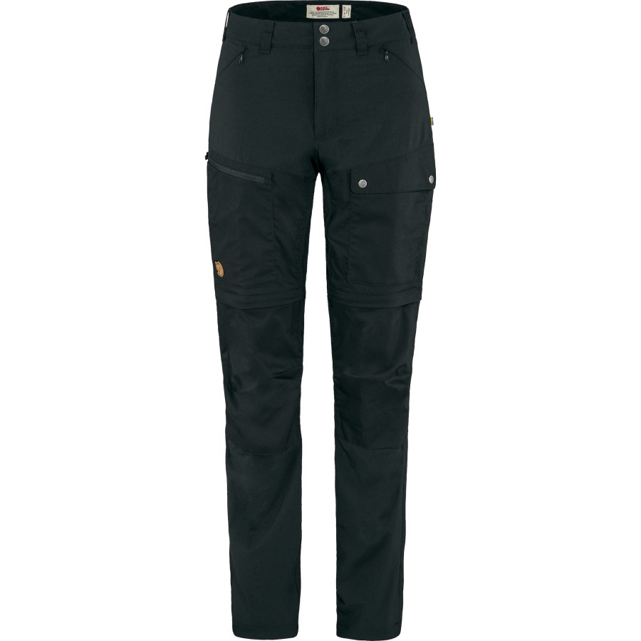 Abisko Midsummer Zip Off Trousers W Fjällräven Brand Black