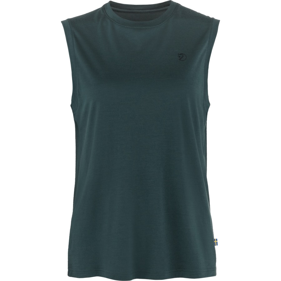 Dark Navy Abisko Wool Tank Top W Fjällräven