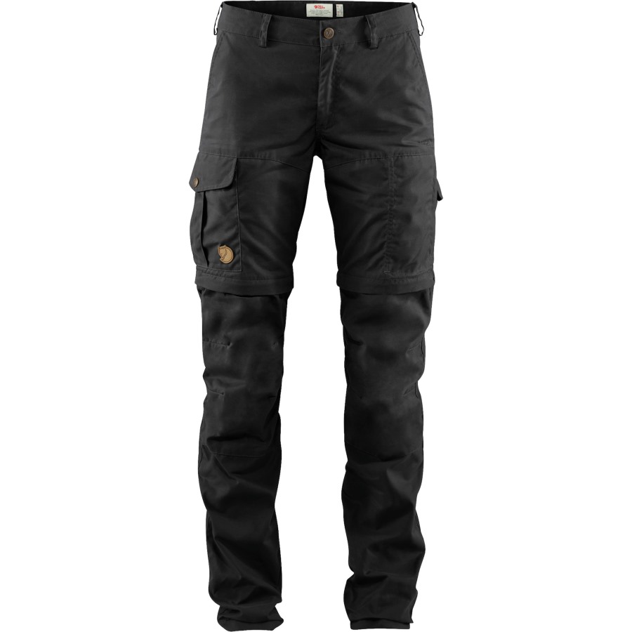 Dark Grey Fjällräven Karla Pro Zip-Off Trousers W