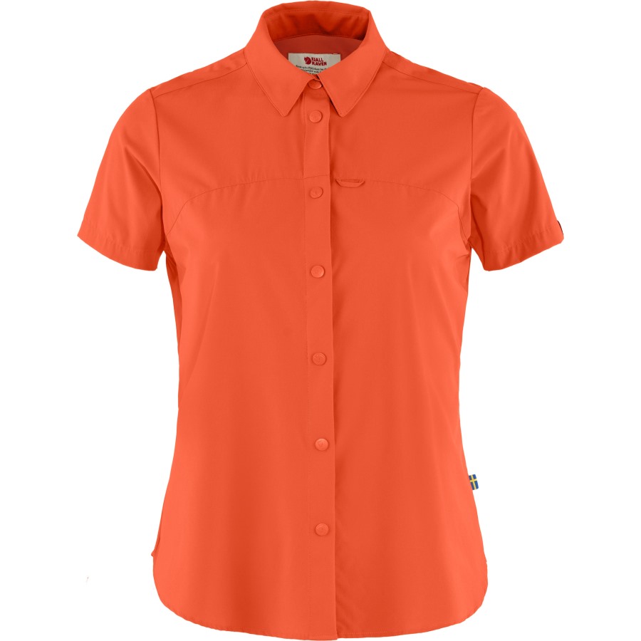 High Coast Lite Shirt Ss W Rowan Red Fjällräven